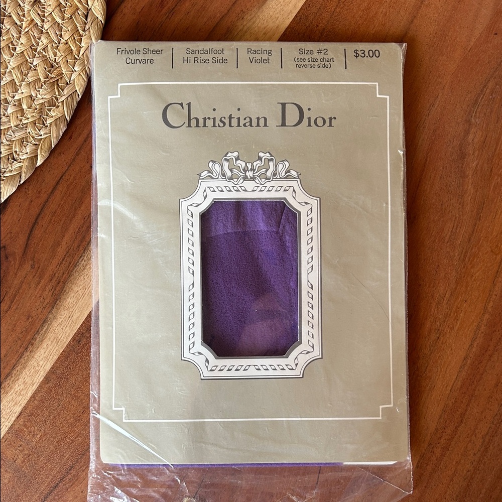Vintage Christian Dior Purple Stockings